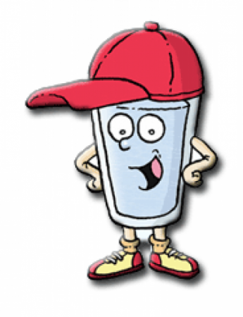 The Water Department mascot Thirstin